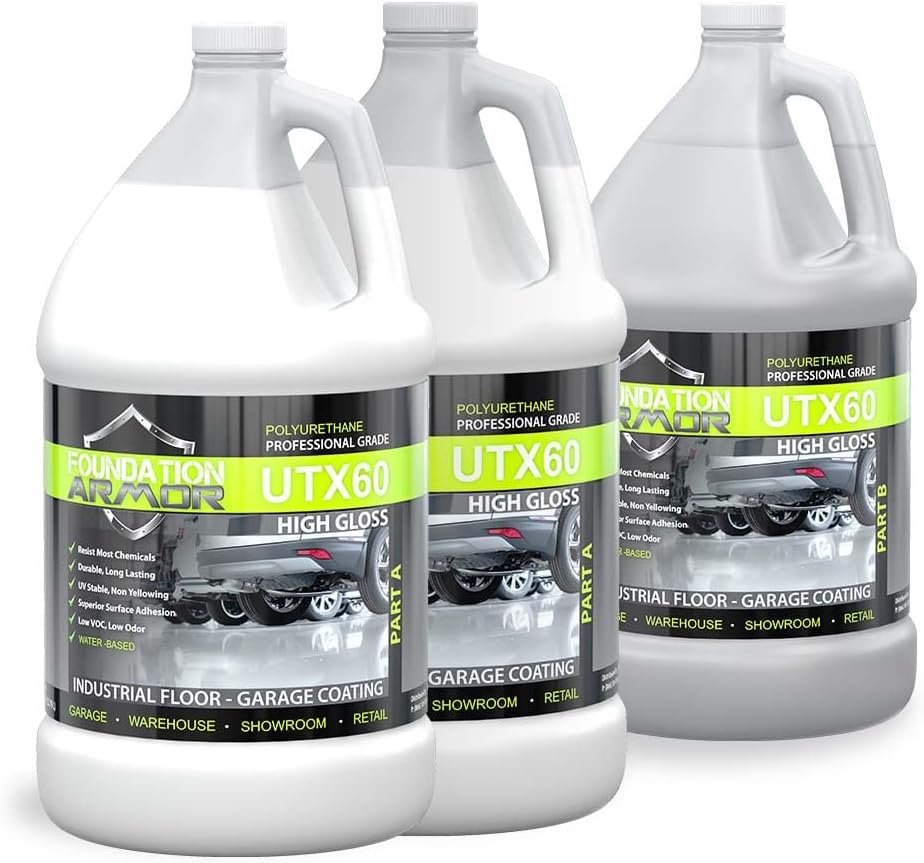 2.5 Gallon High Gloss Water-Based Urethane Concrete Floor Coating R828