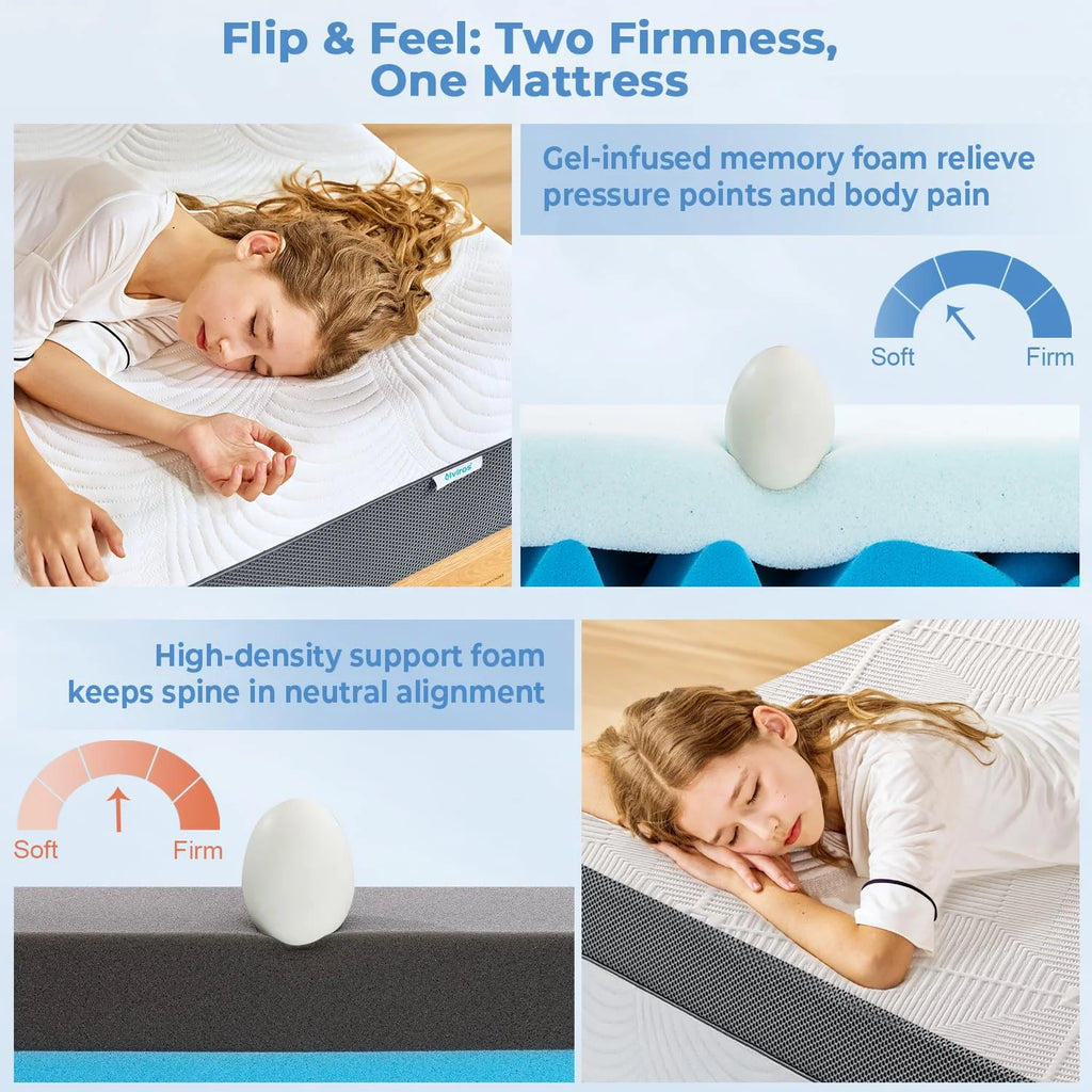 10 inch Queen Gel Memory Foam Mattress F1478