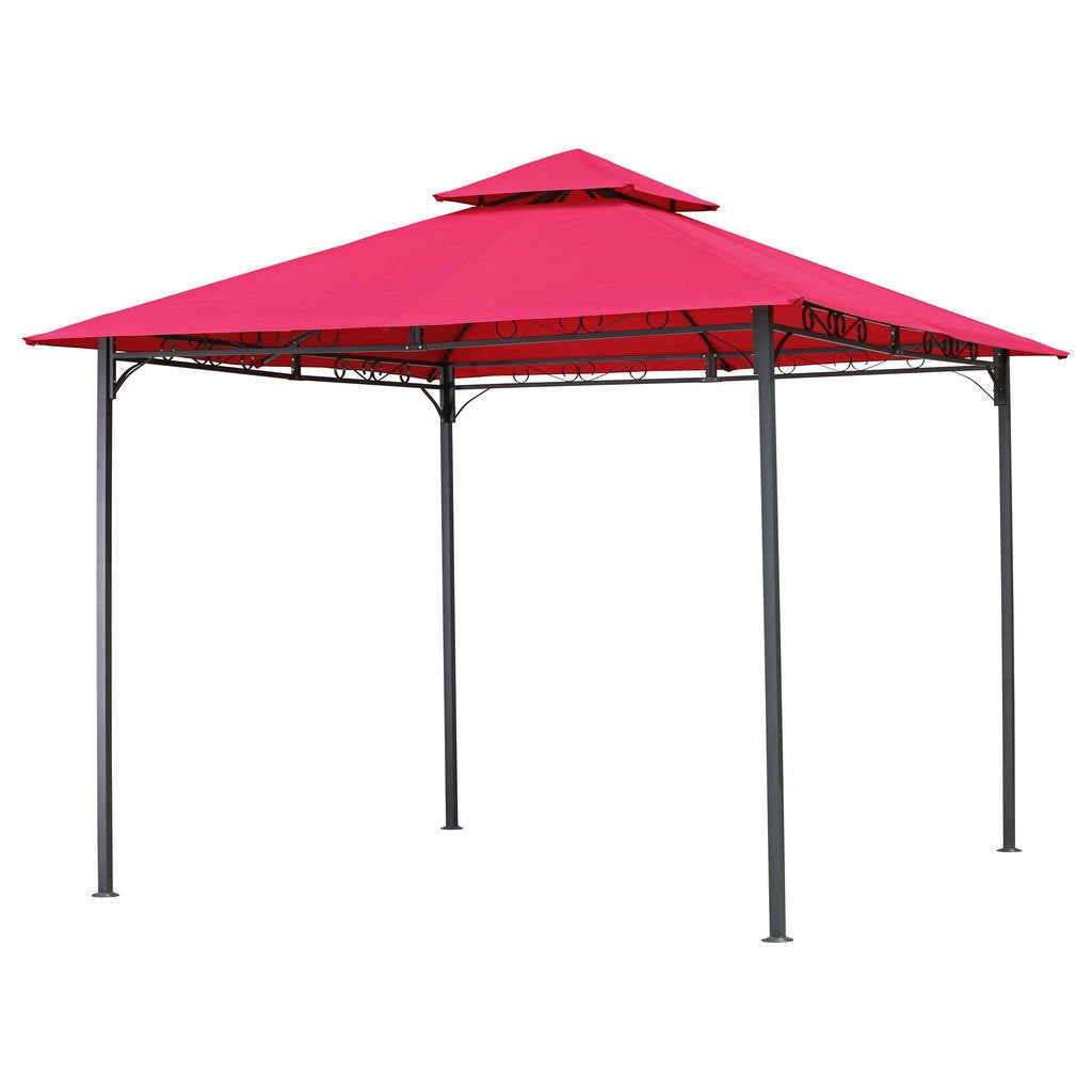 Red Square Vented Canopy Gazebo R968