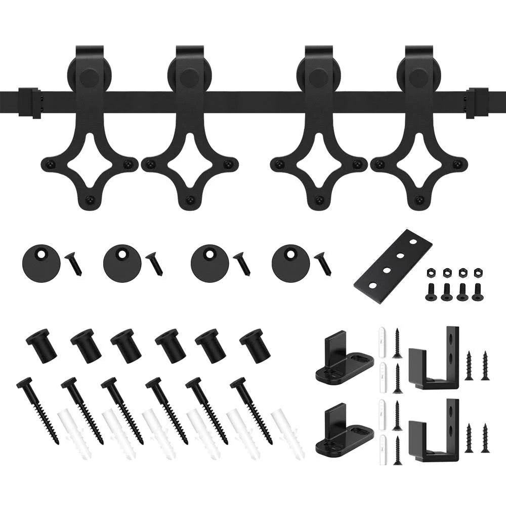 Sliding Standard Double Barn Door Hardware Kit 72 in. I764
