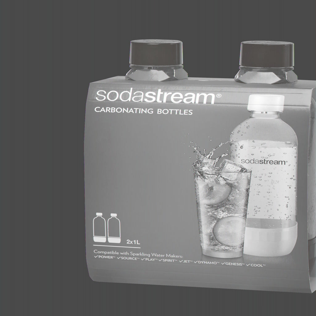 1 Liter Black Carbonating Bottles, 2 Count R984