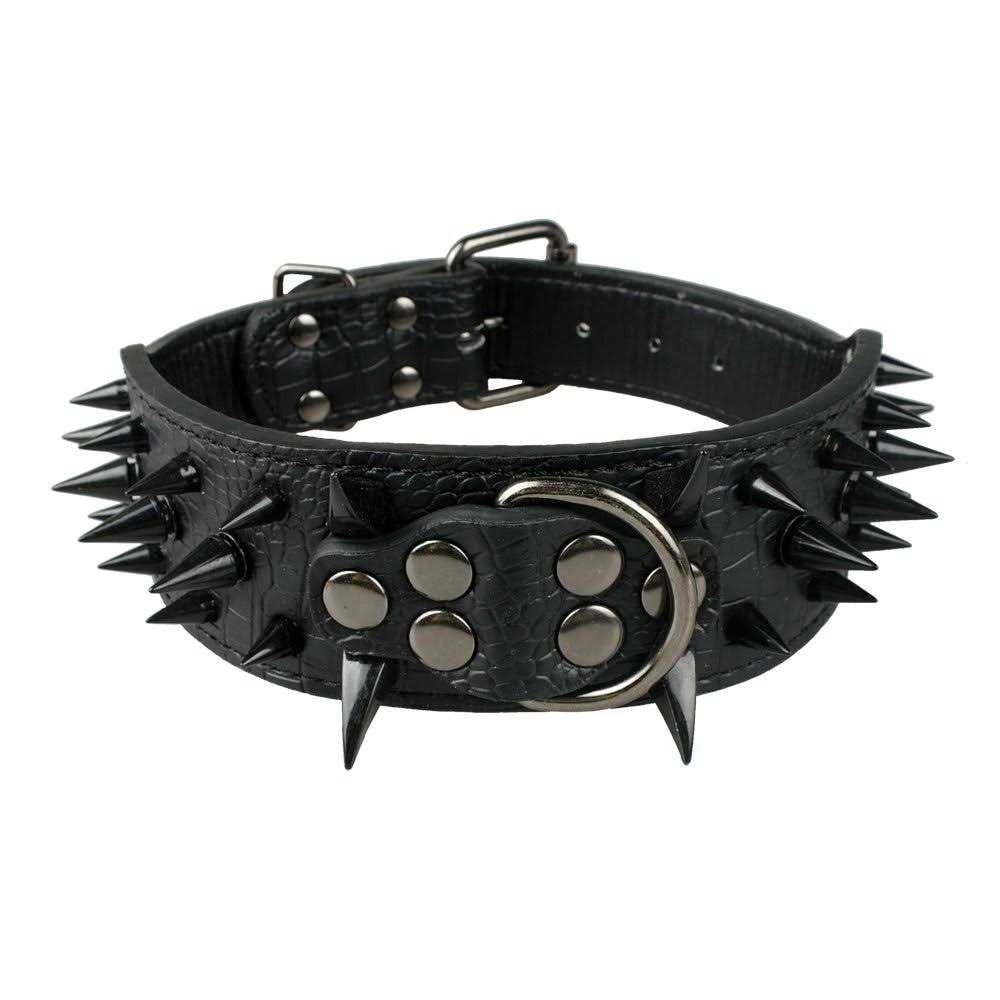 Spiked Studded Leather Dog Collar 2 Inch K8585
