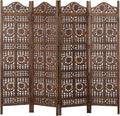4 Panel Wooden Room Divider I8693