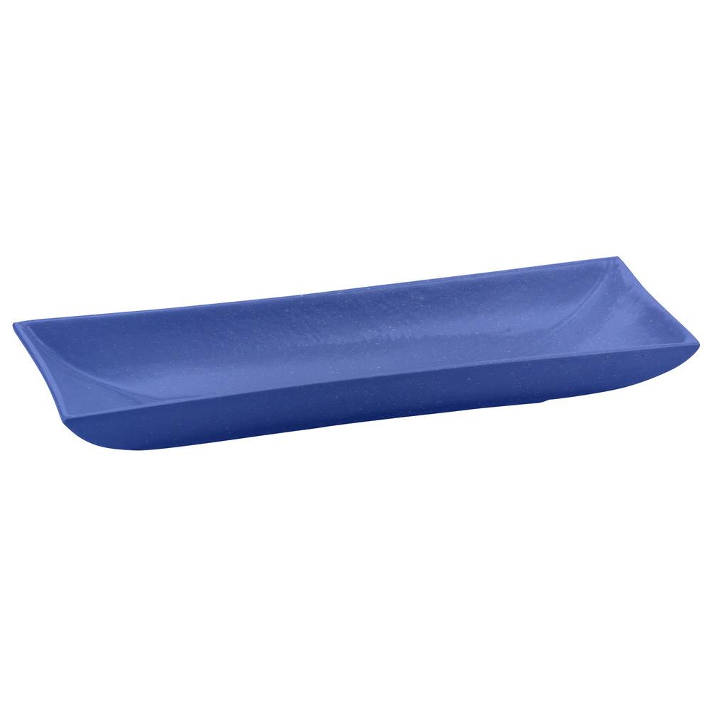 Blue Speckle Cast Aluminum Rectangular Platter Y60052