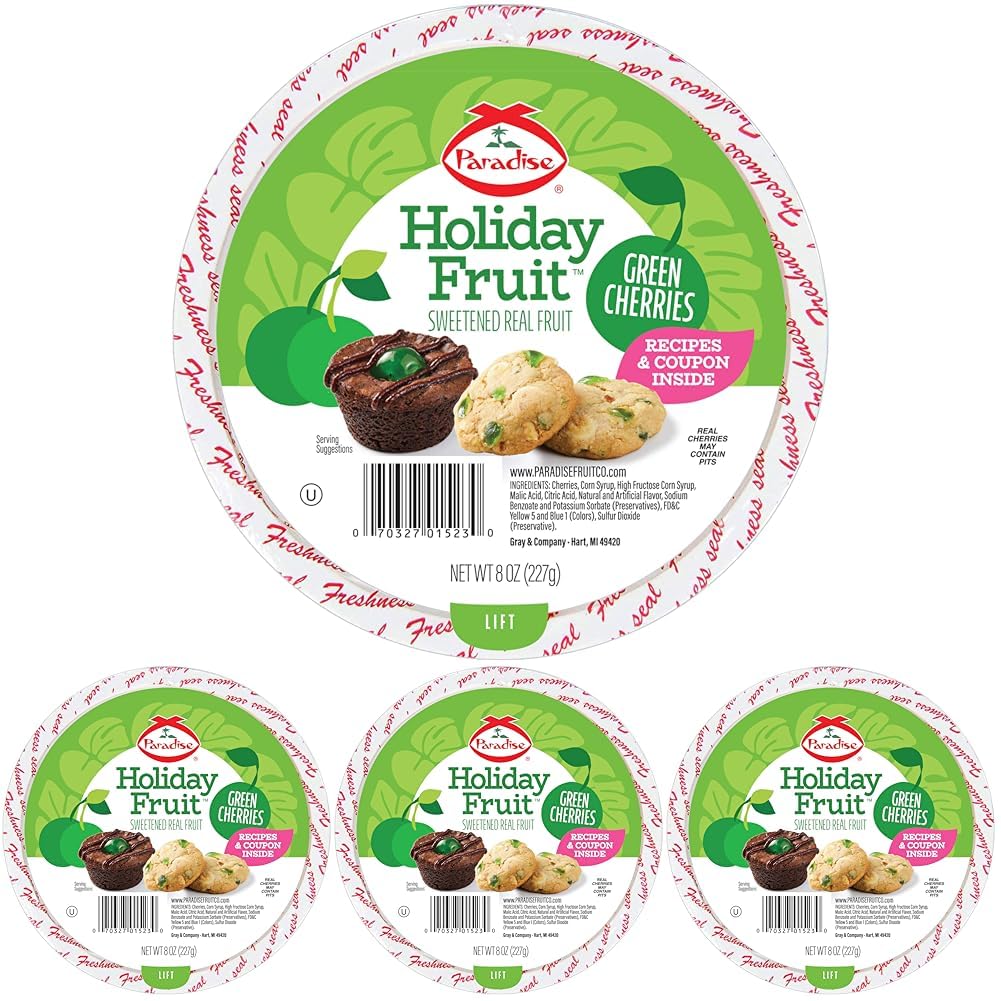 Pack of 4 Green Cherries F5155