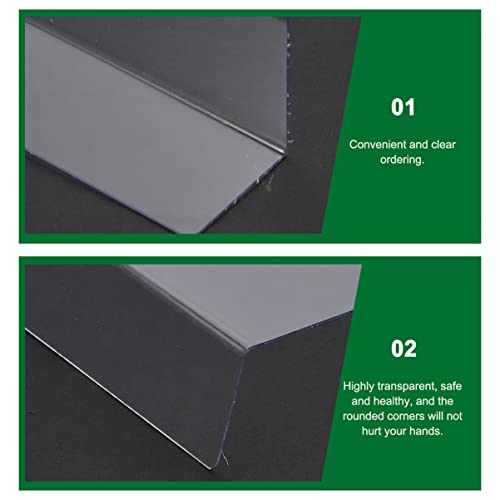 8 Pcs Clear Acrylic Closet Shelf Dividers D718020