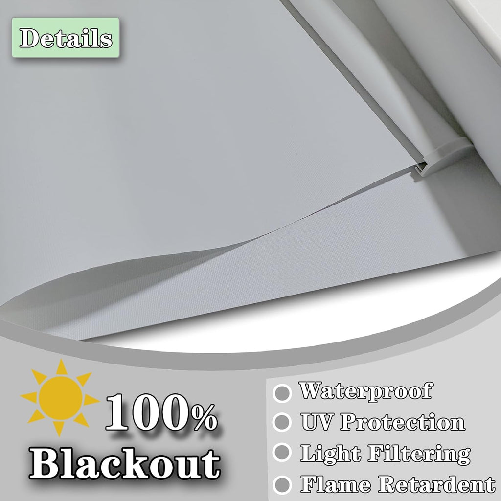 100% Blackout Thermal Insulated Window Blinds N735