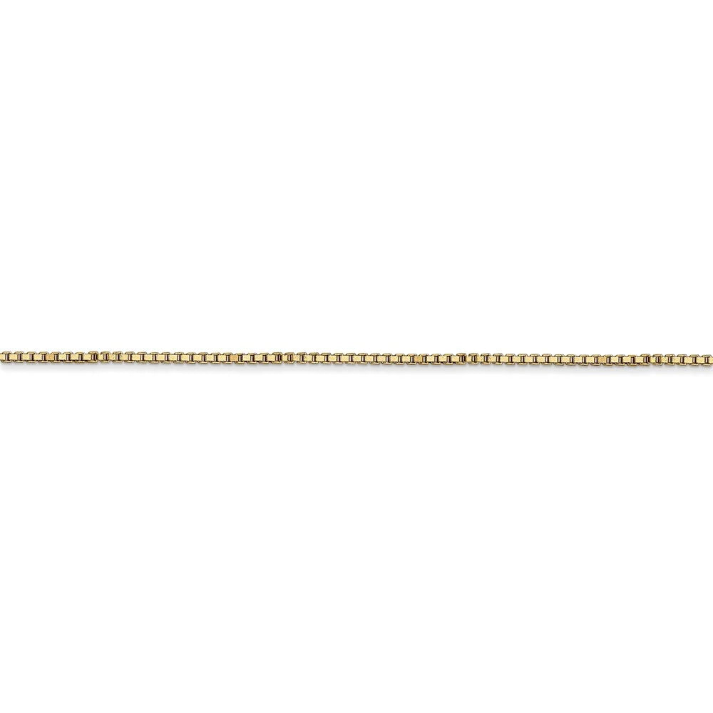 14kt Yellow Gold 1mm Box Chain 20 inch Lobster Clasp I499098