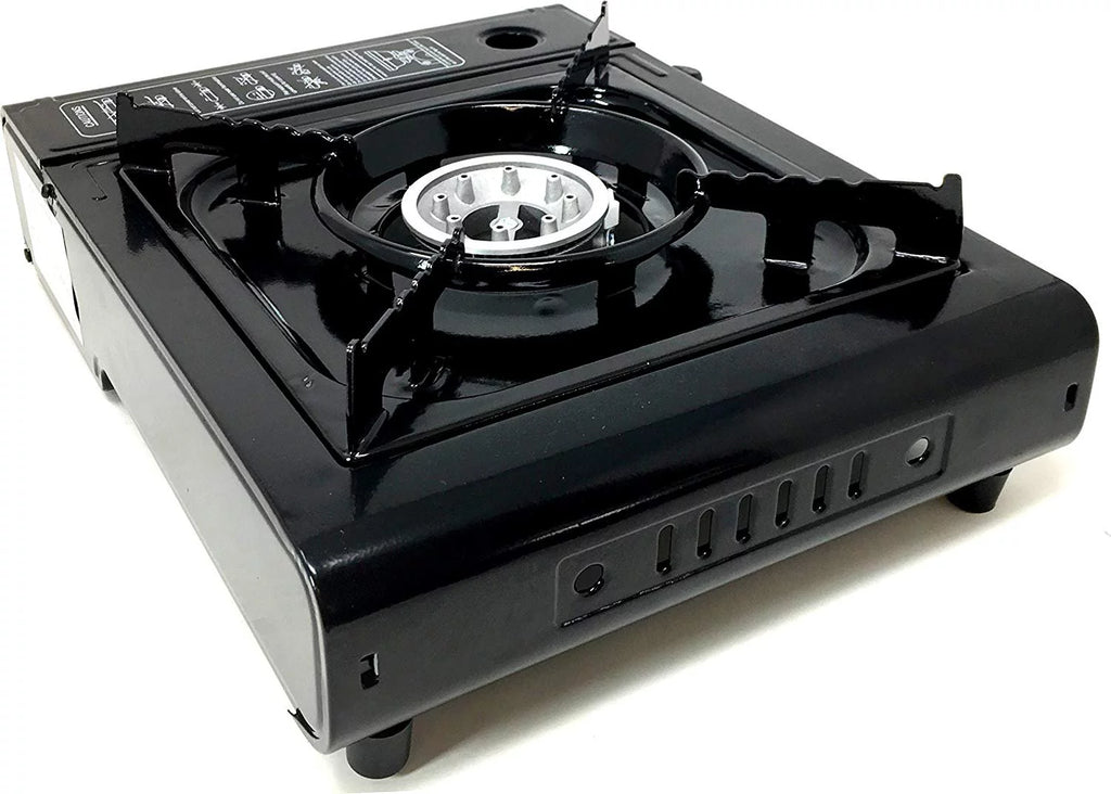 Portable Outdoor Butane Gas Stove with Stainless Steel Body and Carrying Case S2535