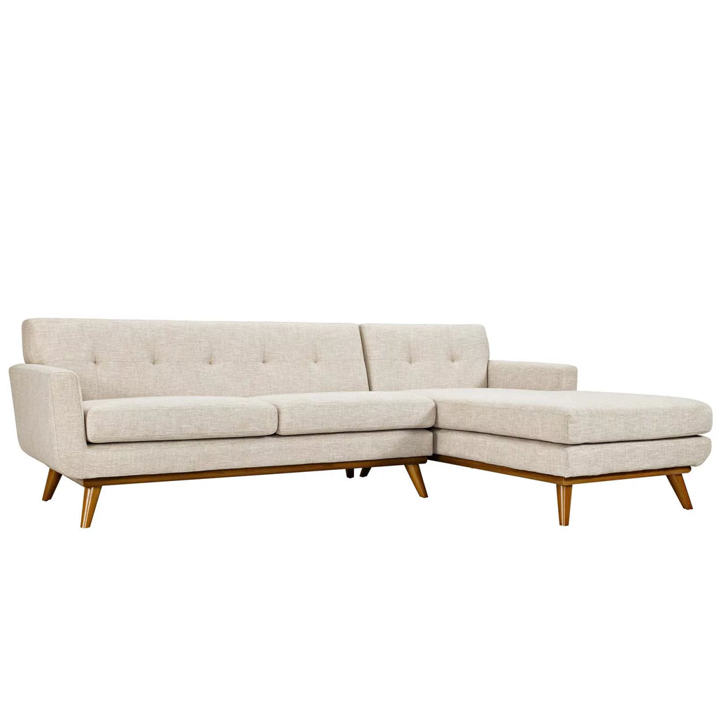 Beige Upholstered Sectional Sofa G316