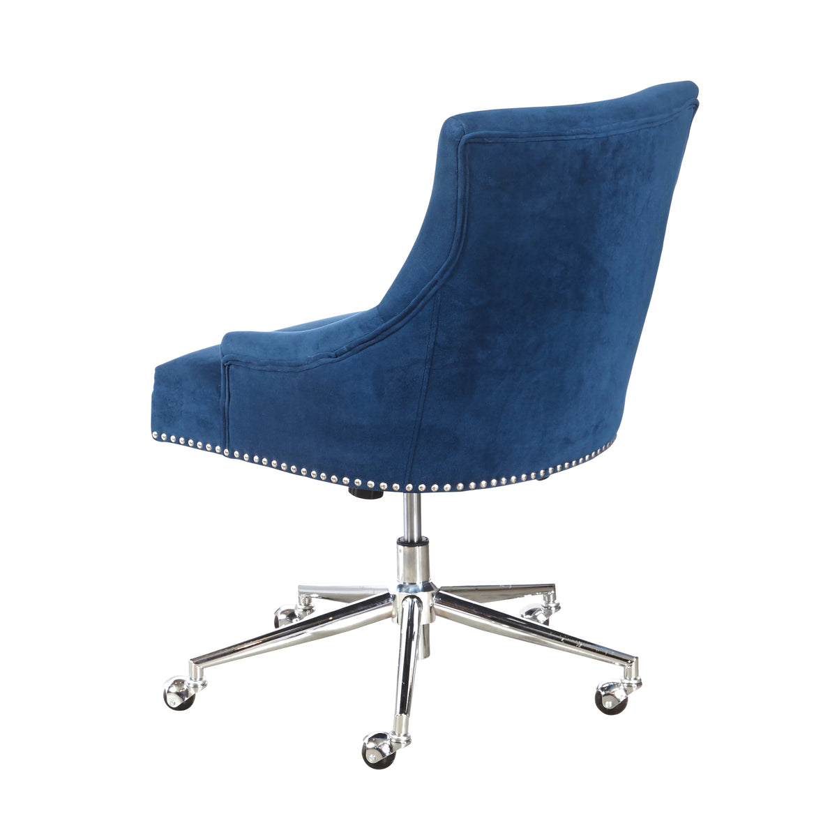 Navy Blue Velvet Office Chair N8149