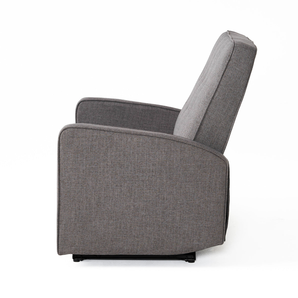 Gray Fabric Reclining Loveseat R4957