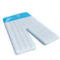 Inflatable Blue and White Checkered Double Lounge Float D487456