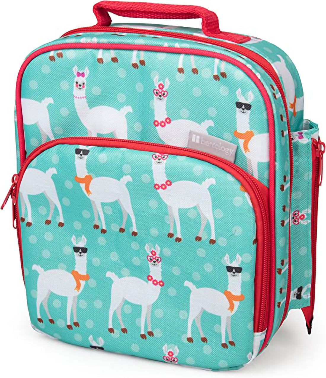 (2 pack) Insulated Lunch Box Tote with Snack Pocket and Water Bottle Holder Z62326