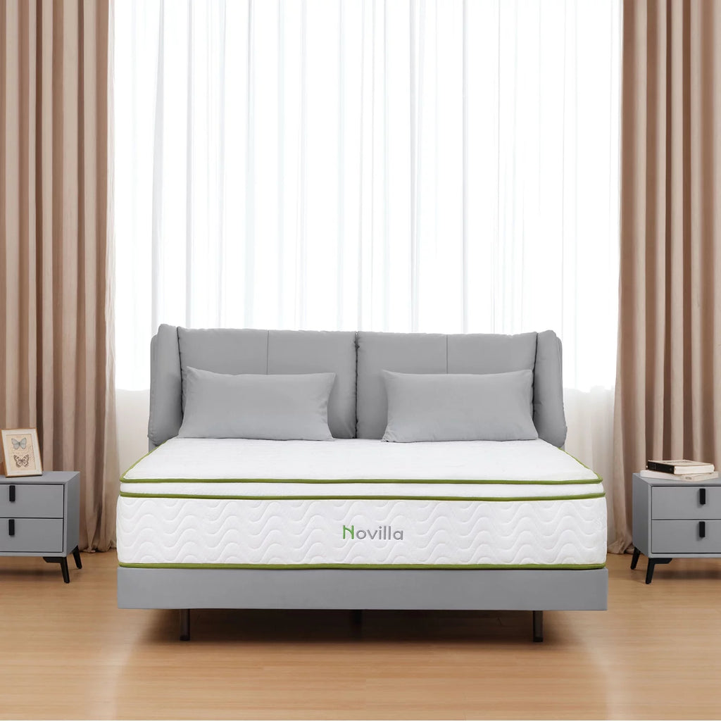 10'' Cooling Gel Memory Foam Pocket Spring Hybrid Mattress California King Size Q201
