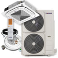 48,000 BTU 17.8 SEER 8-Way Slim Cassette Mini-Split Air Conditioner Heat Pump System F7758