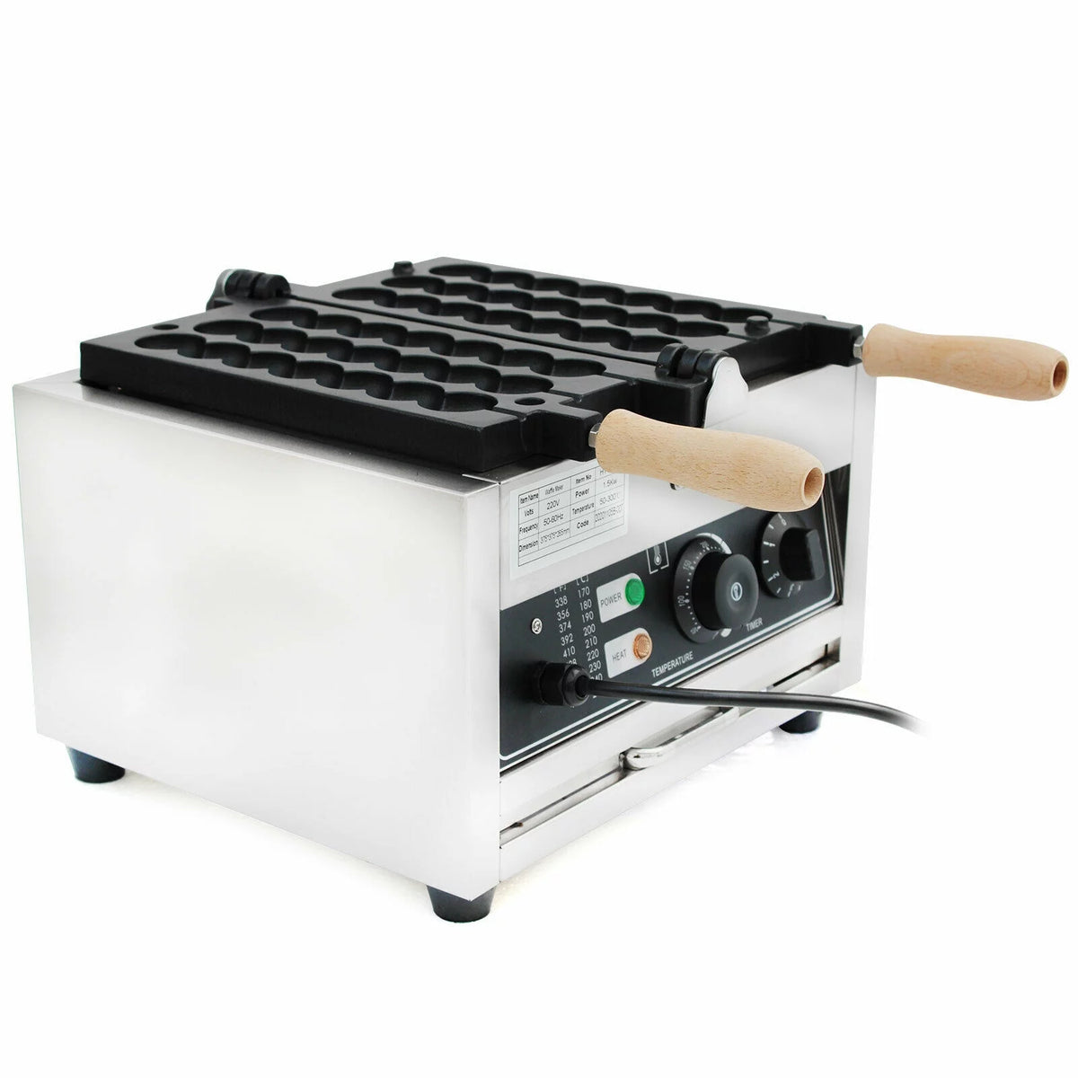 1500W Nonstick Electric 42pcs Waffle Maker L66695