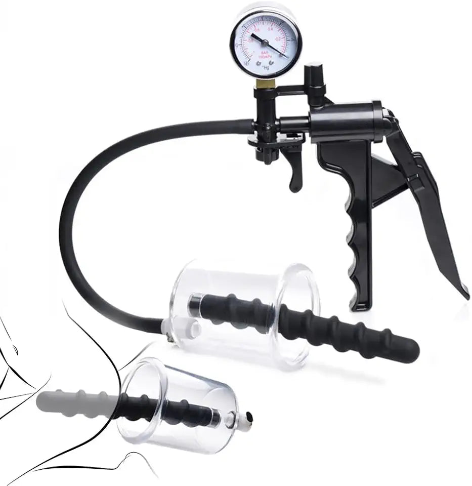 Silicone Anal Plug Vacuum Pump Butt Plugs Prostate Massager W2044