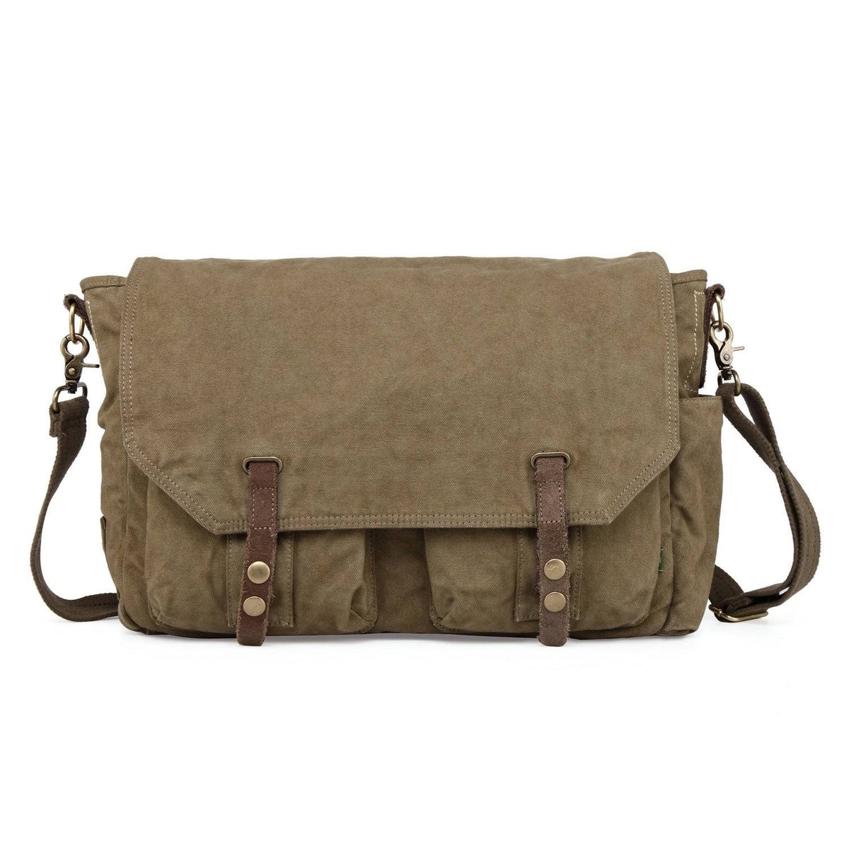 Green Canvas Messenger Bag R169878