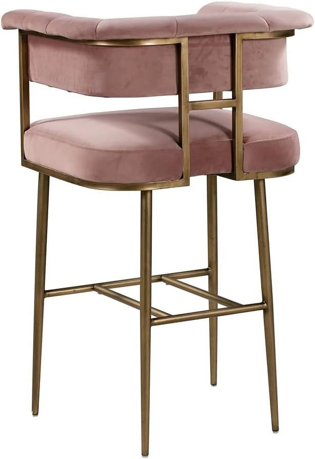 Blush Velvet Upholstered Barstool G87778