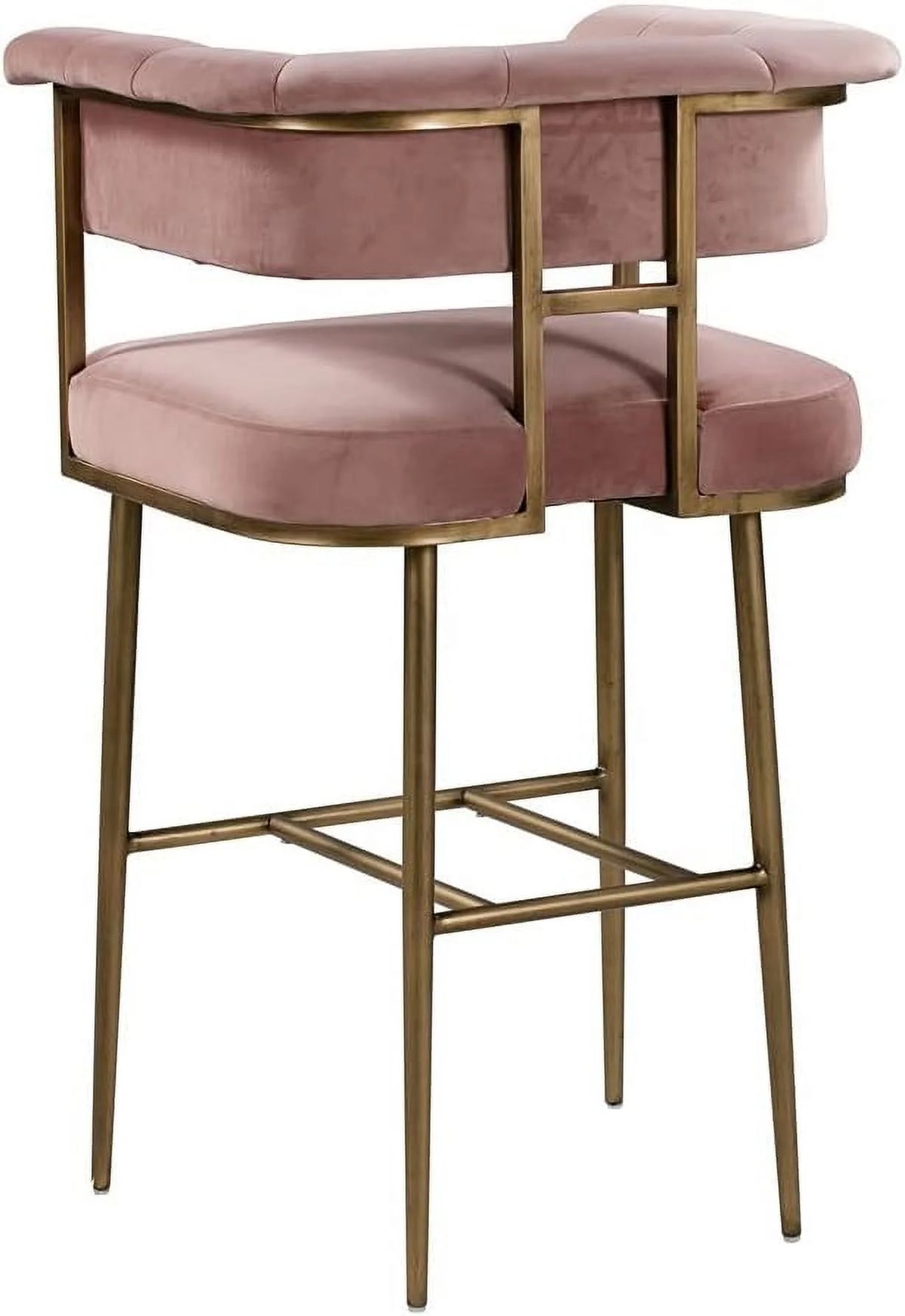 Blush Velvet Upholstered Barstool G87778