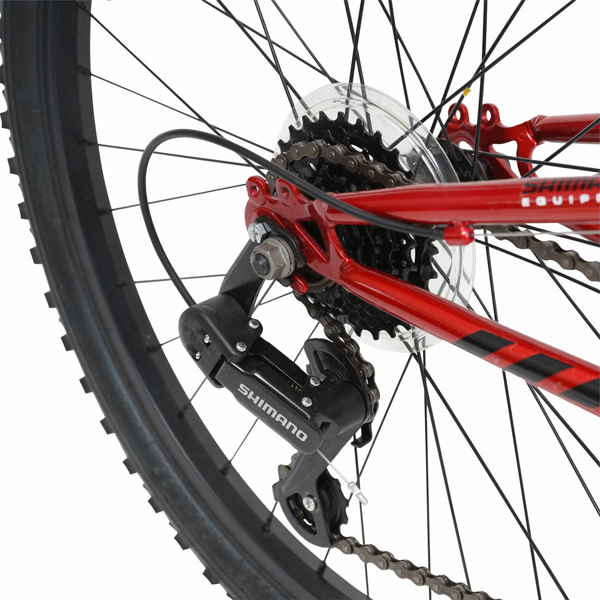 24" Red and Black Mountain Bike U6501