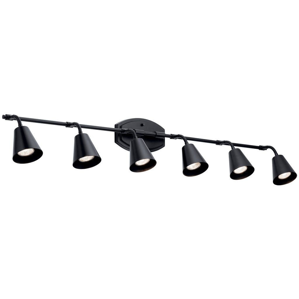 Black 6 Light Rail Light Z324061