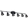 Black 6 Light Rail Light Z324061