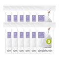 100 Count Drawstring Trash Bags, 30-35 Liter / 8-9 Gallon, White N327