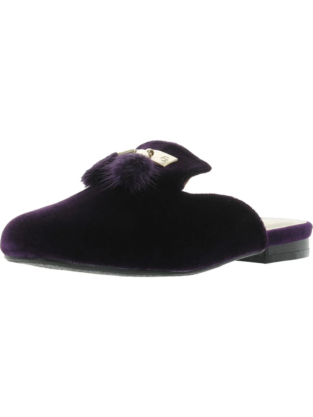 Velvet Slip On Mules Y172226