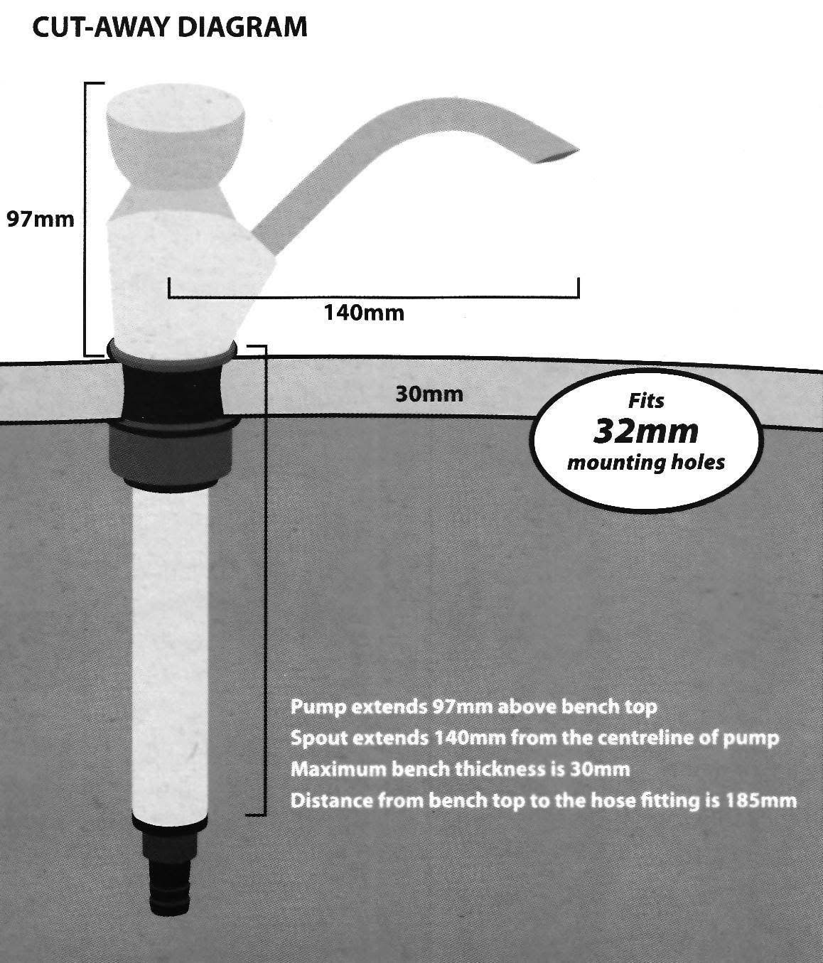Caravan Sink Hand Pump K11849