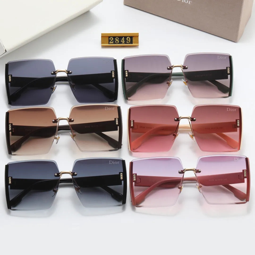 Frameless Square Polarized Sunglasses M9187