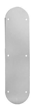 Polished Brass Push Plate with Screw Holes M5536