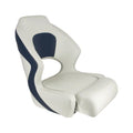 White/Blue Flip Up Boat Seat C5158