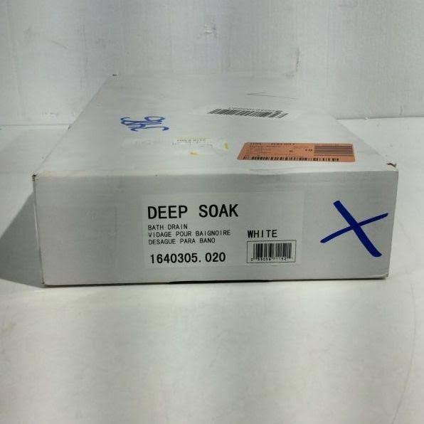 White Deep Soak Drain P86434