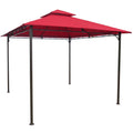 Red Square Vented Canopy Gazebo R968