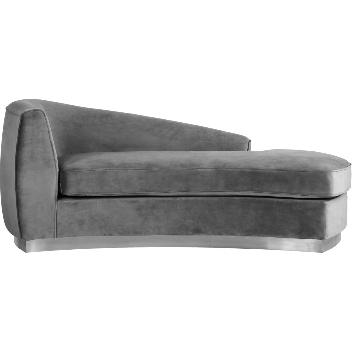 Grey Velvet Chaise E357014