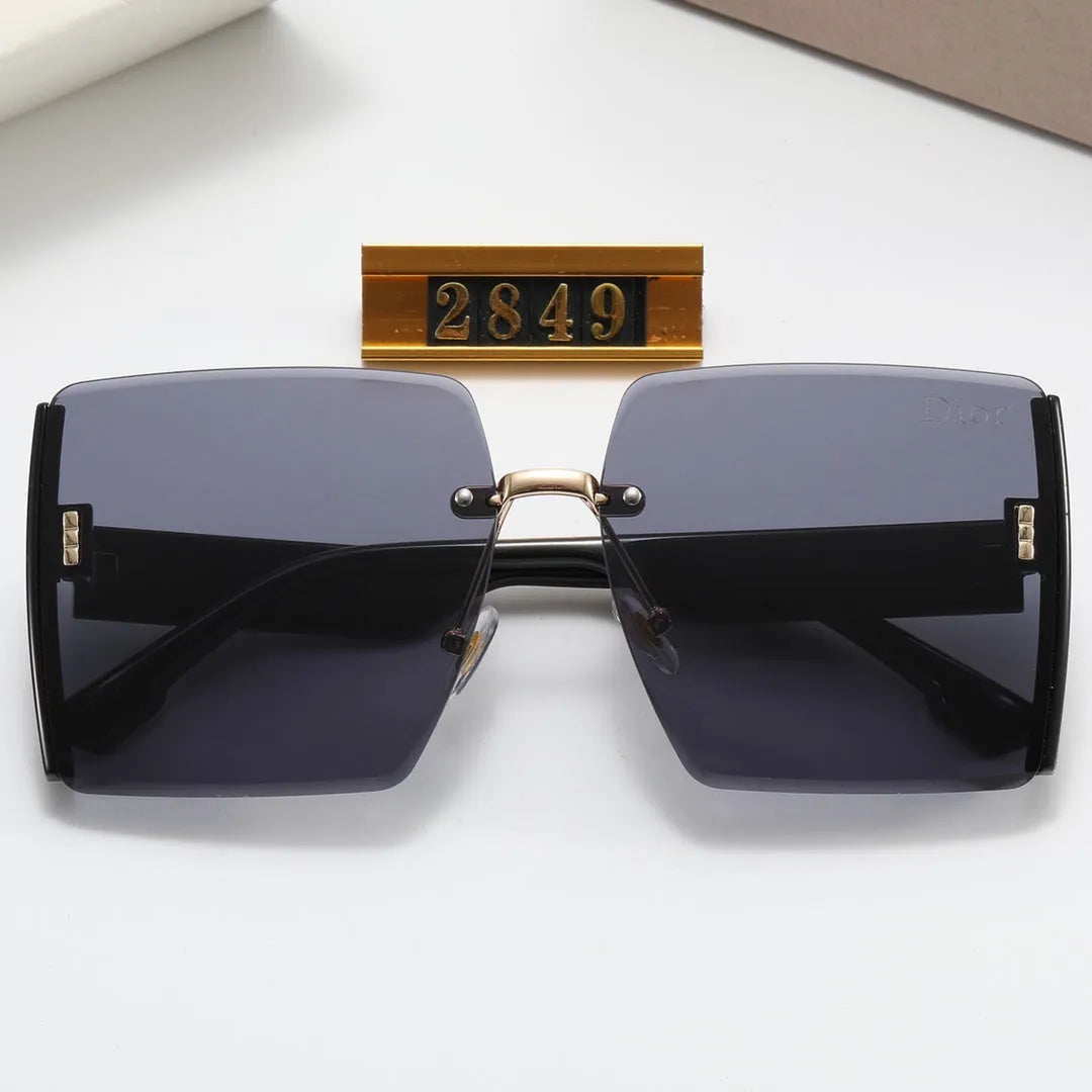 Frameless Square Polarized Sunglasses M9187
