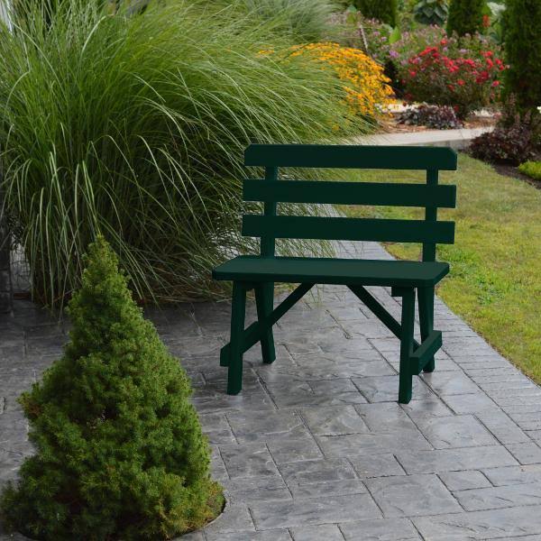 Yellow Pine Backed Bench 4ft E60641