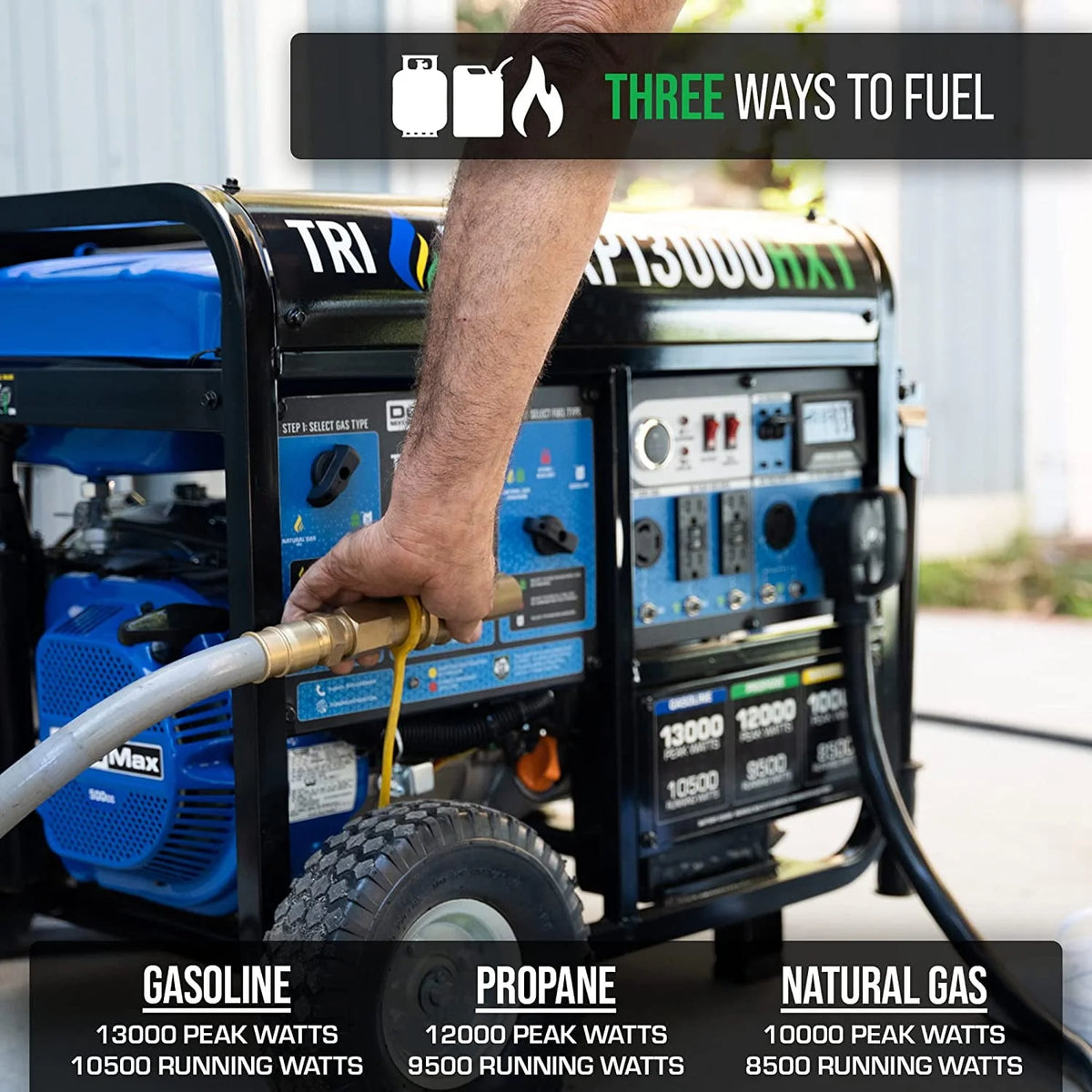 13,000 Watt Tri-Fuel Portable Generator C6701