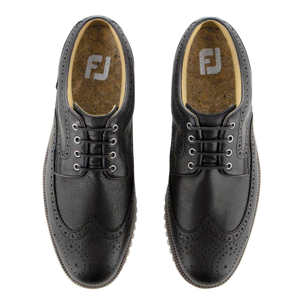 Black Wing Tip Casual Shoes B252746