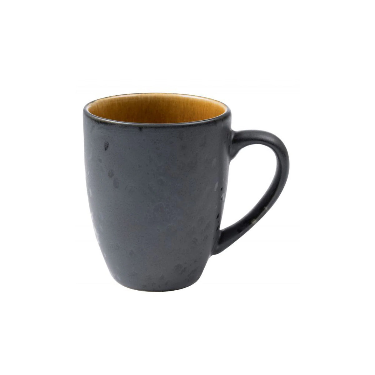 Stoneware Mug With Handle 0.3 l Black Amber H3371