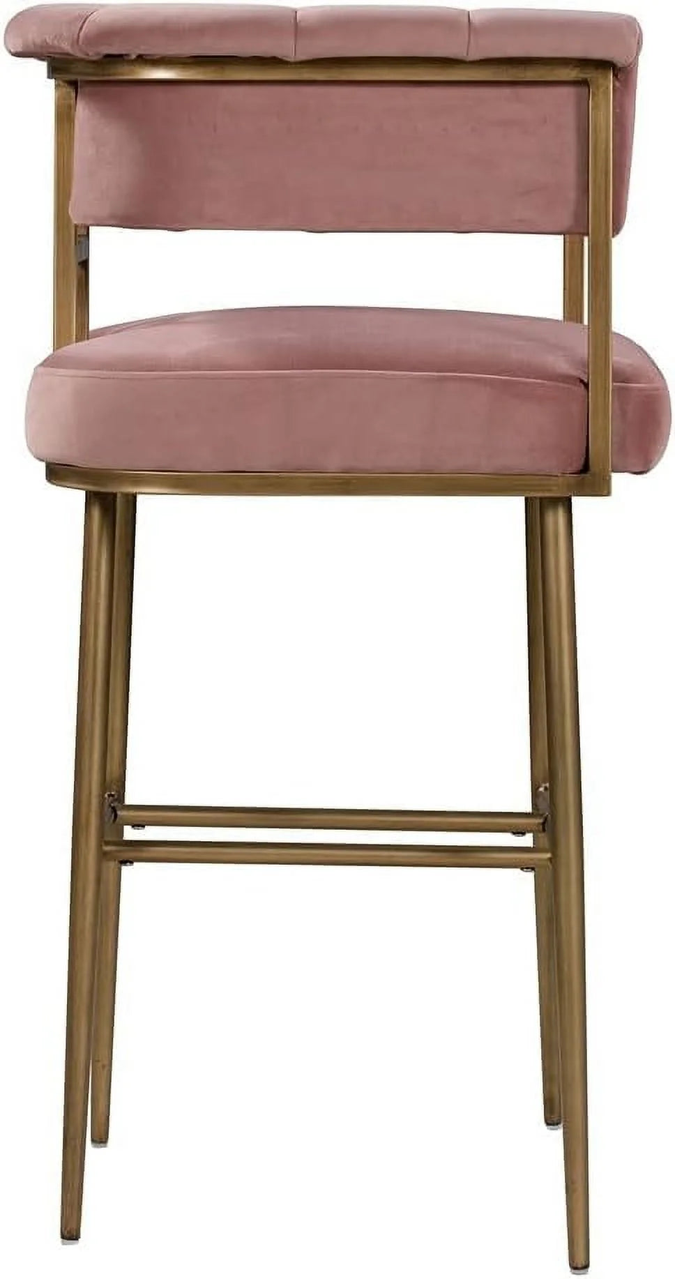 Blush Velvet Upholstered Barstool G87778