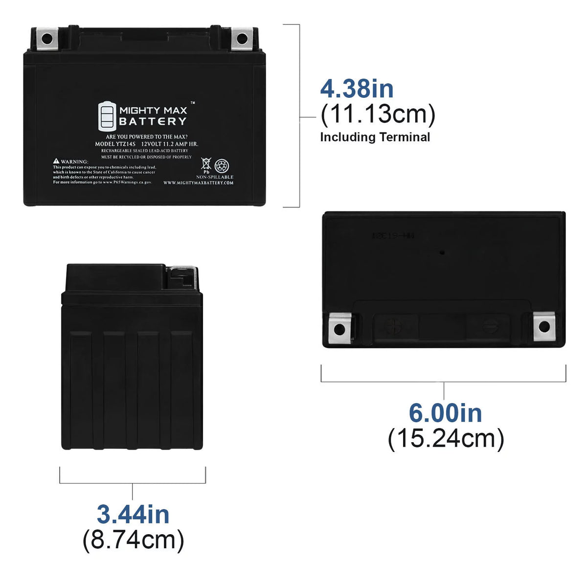 12V 11.2AH Replacement Battery 3 Pack T188