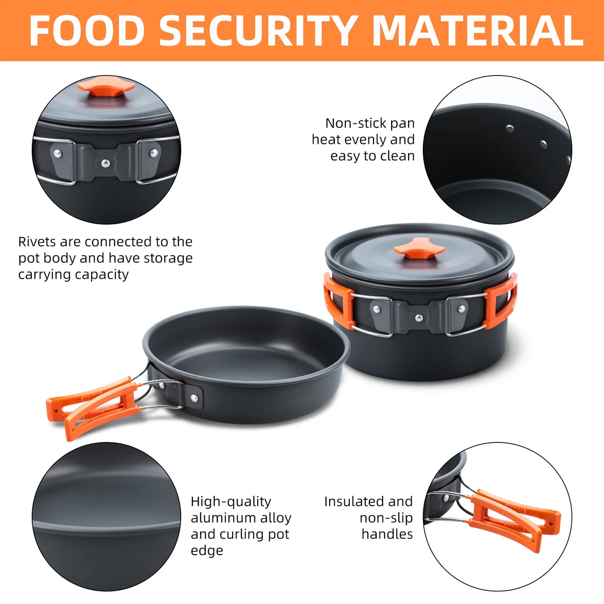 16pcs Camping Cookware Set Z202341