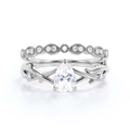 1.60 Carat Pear Cut Moissanite Engagement Ring in 925 Sterling Silver With 18k White Gold Plating K385