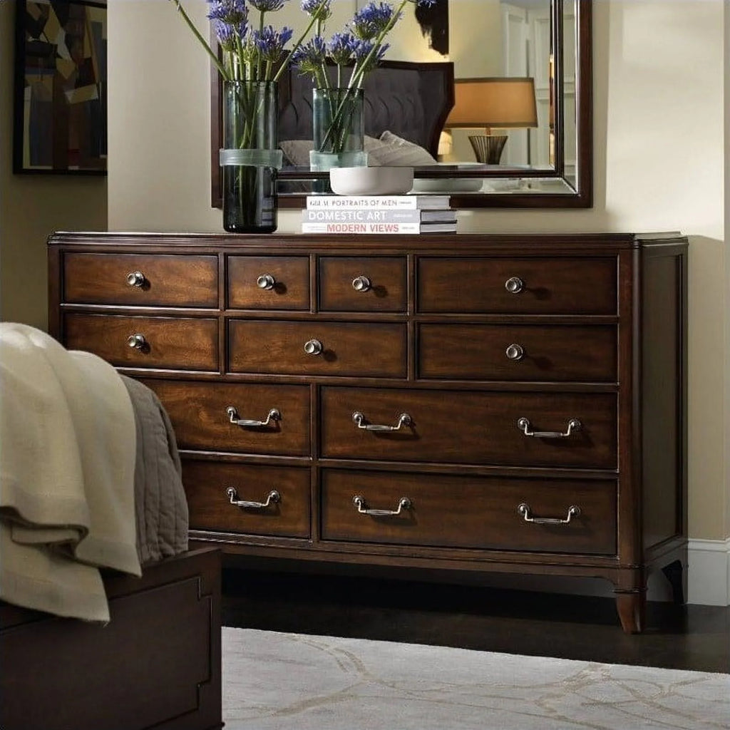 11 Drawer Walnut Dresser R51656