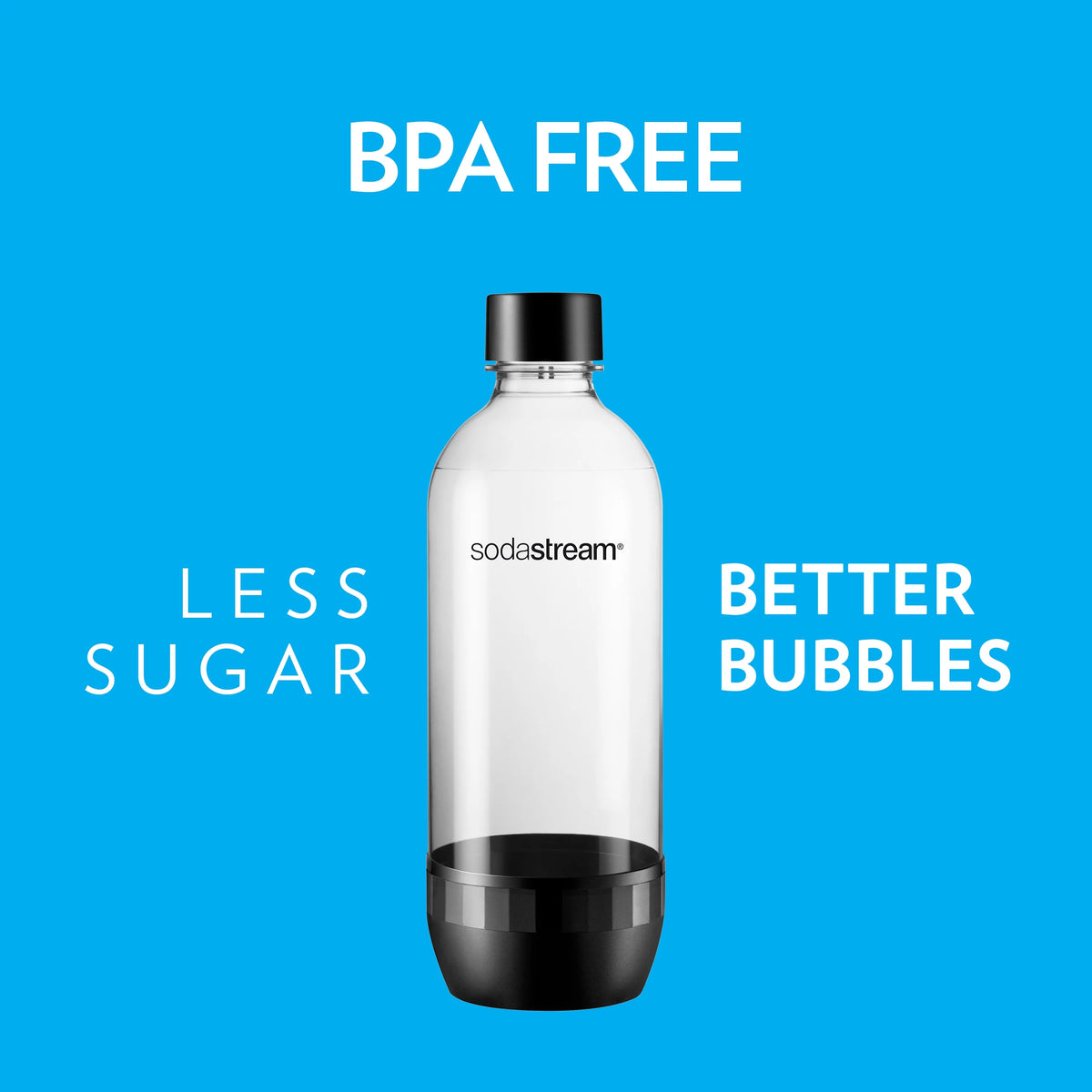 1 Liter Black Carbonating Bottles, 2 Count R984