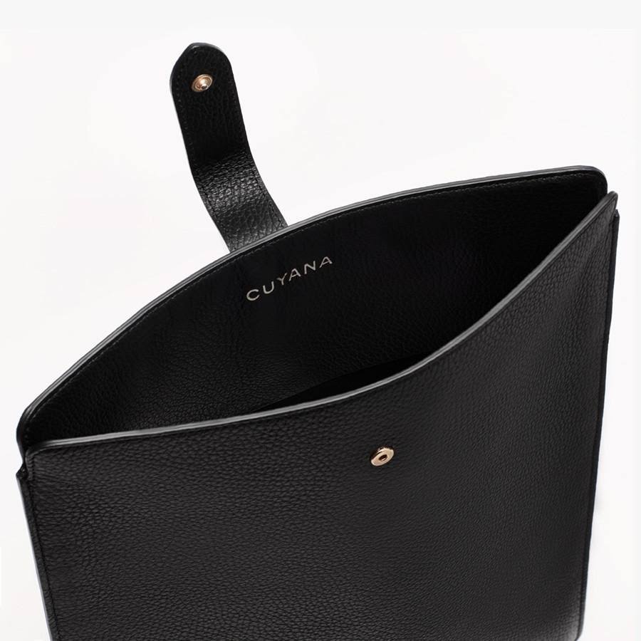 Black Pebbled Leather Inch H34533