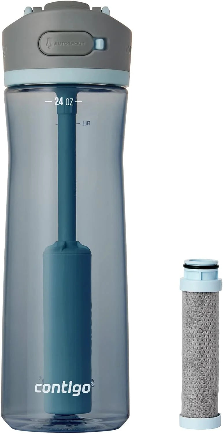 24 oz Plastic Filter Water Bottle I125